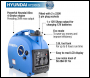 Hyundai HY2000Si 2kw Inverter Generator, Pure Sine Wave, inc Accessories + 600ml Oil