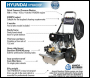 Hyundai HYW4000P 4000psi 420cc 14Hp 275 Bar Petrol Pressure Washer inc Snow Foam Lance, 15m Quick Release High Pressure Hose, Quick Release Turbo Nozzles