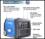 Hyundai HY3200SEi 3200W Portable Inverter Generator inc Built in Wheel Kit, Accessories + 600ml Oil