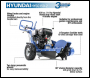 Hyundai HYSG150-2 14hp 390cc Petrol 4-Stroke Stump Grinder inc Recoil Start + 9 Tungsten Carbide Teeth Blade