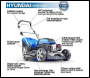 Hyundai HYM510SP Petrol Lawnmower Self Propelled 51cm Cut (inc free SAE30 Lawnmower Oil)