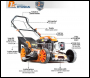 P1PE P5100SP Petrol Self Propelled Lawnmower 20” 51cm 173cc Powered By HYUNDAI