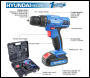 Hyundai HY2175 18v 1.5AH Li-Ion Cordless Drill with 54 Piece Drill Accessory Kit
