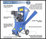 Hyundai HYCH1400 420 cc 102mm Petrol 4-Stroke Garden Wood Chipper Shredder