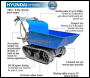 Hyundai HYTD300 196cc Petrol 300kg Payload Tracked Mini Dumper / Power Barrow / Transporter