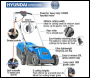 Hyundai HYM3300E Electric 1200W / 230V 33cm Rotary Rear Roller Mulching Lawnmower
