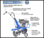 Hyundai HYT150 2.7kW 150cc 4-Stroke Petrol Garden Tiller, Cultivator, Rotovator & Rototiller