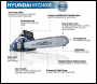 Hyundai HYC2400E 2400W / 230V 16 inch  Corded Electric Chainsaw - HYC2400E