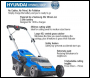 Hyundai HYM40LI380P 40V Lithium-Ion Cordless Battery Powered Roller Lawn Mower 38cm Cutting Width With Battery & Charger