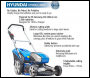 Hyundai HYM80LI460P 80V Lithium-Ion Cordless Battery Powered Lawn Mower 45cm Cutting Width With Battery & Charger