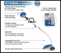 Hyundai HYTR2600X Split Shaft 38cm Cutting Width 26cc Petrol Grass Trimmer