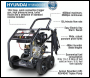 Hyundai HYW4000DE 498cc Diesel Pressure Washer 4000psi