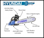 Hyundai HYC6200X 62cc 20” Petrol Chainsaw, 2-Stroke easy-start | HYC6200X