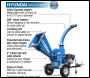 Hyundai HYCH15100TE 420cc 4.5 inch  Petrol Wood Chipper with Electric-Start Engine - HYCH15100TE