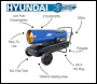 Hyundai HY215DKH 63kW Diesel/Kerosene Space Heater 215,000BTU - Code HY215DKH
