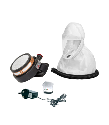 JSP JETSTREAM Powered Air Respirator - 8 Hour Switch and Go Unit – Gas/Vapour Version c/w A2 Filter - APF 20