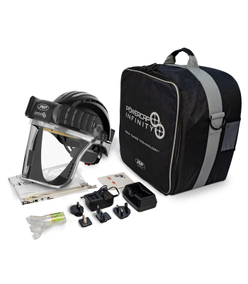 JSP Powercap® Infinity® PAPR 'Four in One' FFP3 Respirator (Code CEA646-001-100) - 2 Filters Included - APF 40