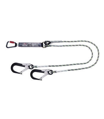 JSP FAR0411 2m Twin Sharp Edge Fall Arrest Lanyard