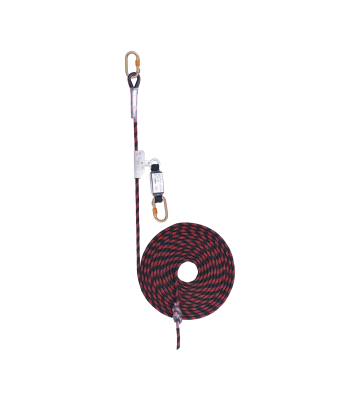 JSP FAR0810 Guided Type Fall Arrester with Energy Absorber & Karabiner c/w 10m Anchorage Line