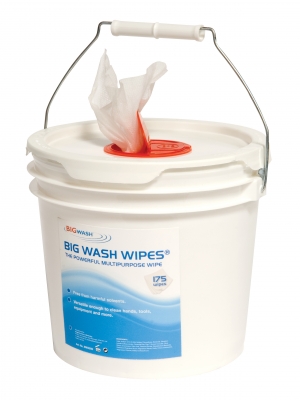 Big Wash BIG Wash? Heavy Duty Wipes for Oil/Grease - 175 Wipes per Bucket  (Pack of 4) - BW3500