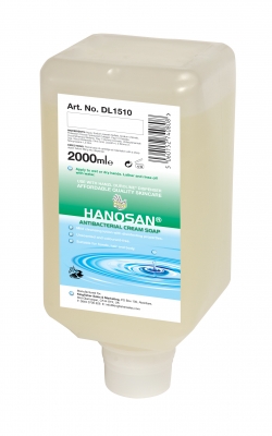 Hanzl HANOSAN? 2L Soft Bottle - Mild Anti-bacterial Hand Cleanser (Pack of 6) - DL1510