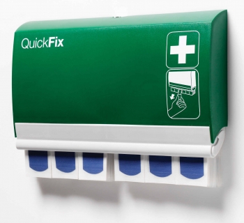 QuickFix Detectable Plaster Dispenser - c/w 2 x Detectable Plaster Refills  (Pack of 10) - FA5092