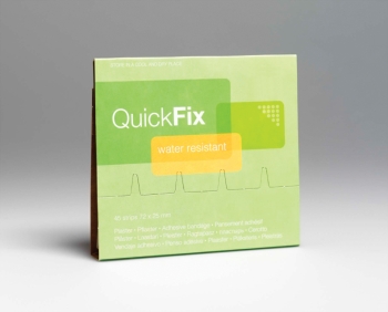 QuickFix Water Resistant Plaster Dispenser Refill - 45 plasters (Pack of 24) - FA7005