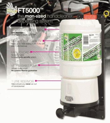 Hanzl FT5000 Dispenser - for all 4L Tanks - FT5000