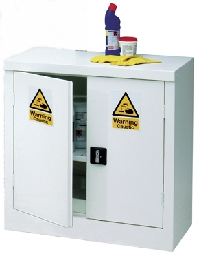 KingFisher Mobile Hazardous Storage Cabinet (2 Doors, 1 Shelf) - 900x460x840mm - HS7750