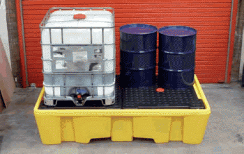 KingFisher Single IBC Spill Pallet (1100L Sump) - 1450x1450x1000mm - PB7610