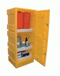 KingFisher Medium Poly Cabinet c/w 3 shelves (70L Sump) - 650x570x1650mm - PB7676