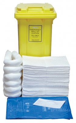 KingFisher 90L Oil Only Spill Kit - 2-Wheeled Bin - SK9602