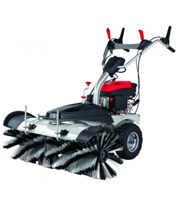 Lumag KM1000 1000mm Wide Brush Sweeper 5 speed Gearbox Electic Start Includes Collection Box & Plough