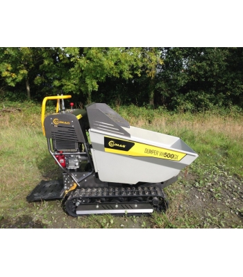 Lumag VH500GX 500kg Track Barrow with Petrol Honda Engine and Hydraulic Tip - Code VH500GX