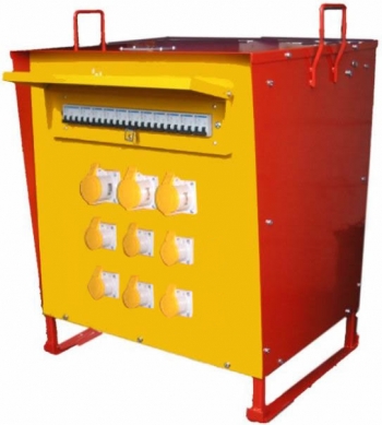 Tradesafe 15KVA Continuously Rated Three Phase Site Transformer inc 6 x 16 Amp & 3 x 32 Amp sockets