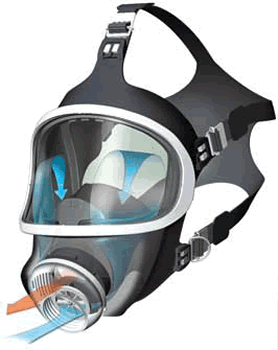 MSA 3S Respirator Silicone (filters not included)