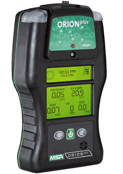 MSA ORIONplus Portable 5-Gas Detector (Ex, Ox, CO, H2S, CO2 & NiMH)