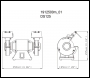 METABO DS125 240v - Bench grinder - 125mm wheel - Code 619125000