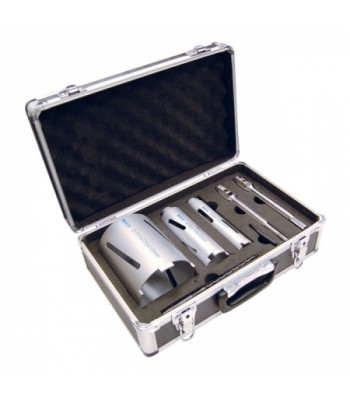 Mexco 7 Piece Dry Core Drill Kit Slotted X90 Range - A10DCDKIT37