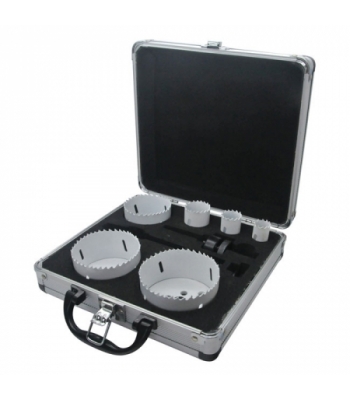 Mexco 19,22,29,38,44 & 57mm Holesaw Hss Bi Metal Kit - A10HOLKIT