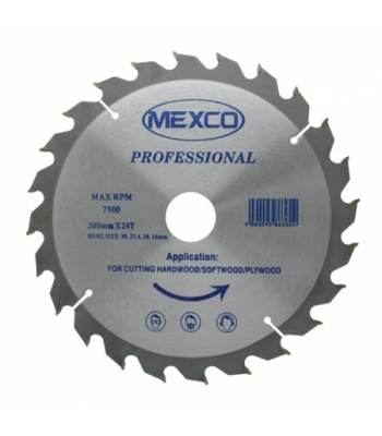 Mexco Tungsten Carbide Tipped Saw Blade 200 X 24t X 30mm - A40TCT20024T