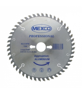 Mexco Tungsten Carbide Tipped Pos/rake Blade 216 X 48t X 30mm - A40TCT21648POS