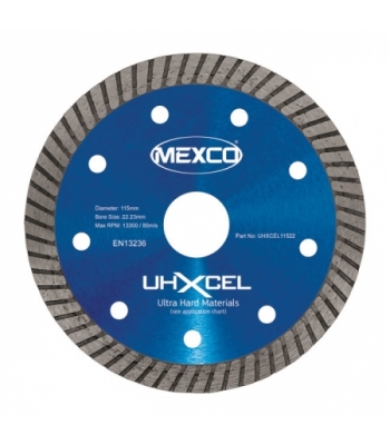 Mexco 115mm Ultra Hard Materials XCEL Range - UHXCEL11522