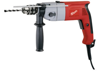 Milwaukee PD2 18/ZK Heavy-Duty 700 Watt, 2-Speed Percussion Drill (110/240 Volt)