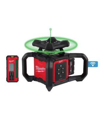 Milwaukee M18™ 300 M Green Horizontal Vertical Rotary Laser With ONE-KEY™ - Model M18RLOHVG300-501C