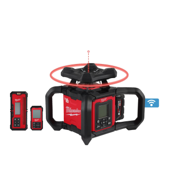 Milwaukee M18™ 1200 M Horizontal Vertical Auto Dual Grade Rotary Laser With ONE-KEY™ - Model M18RLOHV1200-501C