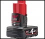 Milwaukee M12™ 4.0 Ah Battery - M12 B4