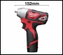 Milwaukee M12™ Sub Compact ¼″ Impact Wrench - Model M12BIW14-202C 
