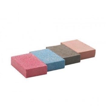 Abrasive Rubber Blocks - ABB80-C - 80 x 50 x 20mm, Coarse - Pink