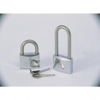 50Mm Quality Chromed Brass Padlock - PL5S50A - 50mm,  Open Shackle - Keyed Alike